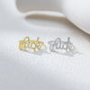 Wholesale S925 Sterling Silver English Letter Micropaved Zircon Ring For Women