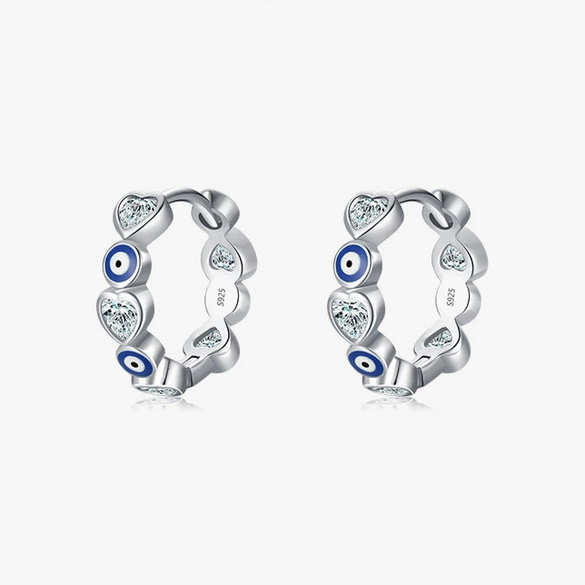 Wholesale S925 Sterling Silver Epoxy Heart Shaped Zircon Earrings For Women Fashionable And Trendy