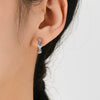 Wholesale S925 Sterling Silver Epoxy Heart Shaped Zircon Earrings For Women Fashionable And Trendy