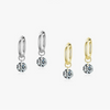Wholesale S925 Sterling Silver Exquisite Women's Earrings With Glossy Imitation Diamond Zircon And Geometric Design By Seiko
