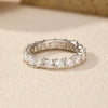 Wholesale S925 Sterling Silver Fashion Commuter Ring Bracelet For Women With Geometric Shape And Set With Diamonds
