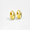 Wholesale S925 Sterling Silver Fashion Female Earrings With Geometric Design And Electroplated Finish