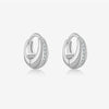 Wholesale S925 Sterling Silver Fashion Female Earrings With Geometric Design And Electroplated Finish