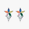 Wholesale S925 Sterling Silver Fashion Flower Earrings With Diamond For Women