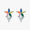 Wholesale S925 Sterling Silver Fashion Flower Earrings With Diamond For Women