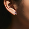 Wholesale S925 Sterling Silver Fashion Flower Earrings With Diamond For Women