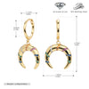 Wholesale S925 Sterling Silver Fashion Geometric Crescent Earrings For Women