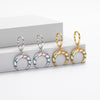 Wholesale S925 Sterling Silver Fashion Geometric Crescent Earrings For Women