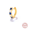 Wholesale S925 Sterling Silver Fashion Light Luxury Round Geometric Earrings With Diamond Ear Buckle