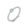 Wholesale S925 Sterling Silver Fashion Luxury Niche Glossy Round Bead Geometric Flash Diamond Ring For Girls