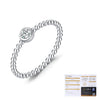 Wholesale S925 Sterling Silver Fashion Luxury Niche Glossy Round Bead Geometric Flash Diamond Ring For Girls