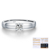 Wholesale S925 Sterling Silver Fashion Ol Single Diamond Ring With Electroplating For Women