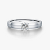 Wholesale S925 Sterling Silver Fashion Ol Single Diamond Ring With Electroplating For Women