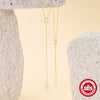 Wholesale S925 Sterling Silver Fashion Simple Elegant Yshaped Geometric Zirconia Necklace For Women