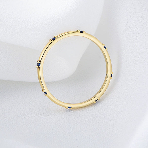 Wholesale S925 Sterling Silver Fashion Simple Geometric Zircon Diamond Ring For Ladies Hand Jewelry