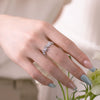 Wholesale S925 Sterling Silver Female Ring With Butterfly Microinlaid Zircon Animal And Insect Patterns Electroplated