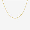 Wholesale S925 Sterling Silver Figaro Chain Necklace And Bracelet Set With Geometric Style And Electroplating For Ladies Fashion Jewelry