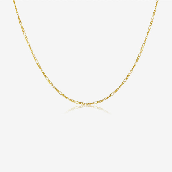 Wholesale S925 Sterling Silver Figaro Chain Necklace And Bracelet Set With Geometric Style And Electroplating For Ladies Fashion Jewelry
