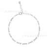 Wholesale S925 Sterling Silver Figaro Chain Necklace And Bracelet Set With Geometric Style And Electroplating For Ladies Fashion Jewelry