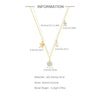 Wholesale S925 Sterling Silver Five Petal Flower And Pearl Zircon Necklace With Geometric Pattern And Electroplating For Women