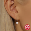 Wholesale S925 Sterling Silver Five Petal Flower Love Star Geometric Earrings For Women
