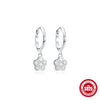 Wholesale S925 Sterling Silver Five Petal Flower Love Star Geometric Earrings For Women