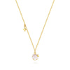 Wholesale S925 Sterling Silver Five Petal White Shell Star Claw Inlaid Necklace With Geometric Pattern And Electroplating For Women