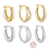 Wholesale S925 Sterling Silver Fivepointed Star Geometric Style Electroplated Earrings For Women