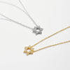 Wholesale S925 Sterling Silver Fivepointed Star Hollow Geometric Cross Chain Necklace With Diamond Treatment For Women And Men