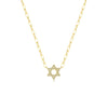 Wholesale S925 Sterling Silver Fivepointed Star Hollow Geometric Cross Chain Necklace With Diamond Treatment For Women And Men