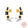 Wholesale S925 Sterling Silver Fivepointed Star Zirconia Earrings For Women Minimalist Style