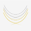 Wholesale S925 Sterling Silver Flat Wide Chain Collar Clavicle Necklace For Women With Geometric Design Electroplated In Platinum Or 18K Gold