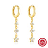 Wholesale S925 Sterling Silver Flower Tassel Earrings With Exquisite Diamond And Electroplating Design For Women