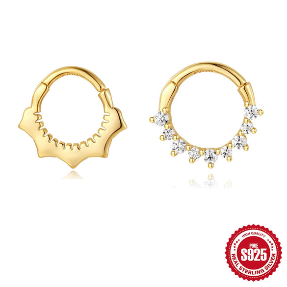 Wholesale S925 Sterling Silver Flowershaped Earring With Environmentally Friendly Plating For Women