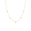 Wholesale S925 Sterling Silver Four Leaf Clover Inlaid Love Zircon Electroplated Delicate Clavicle Necklace For Women With Geometric Design