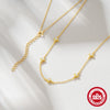 Wholesale S925 Sterling Silver Four Leaf Clover Inlaid Love Zircon Electroplated Delicate Clavicle Necklace For Women With Geometric Design