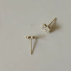 Wholesale S925 Sterling Silver Four Leaf Clover Light Luxury Style Earrings With Gold Plating And Diamond Decor