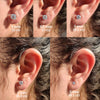 Wholesale S925 Sterling Silver Fourclaw Stud Earrings With Geometric Pattern And Electroplating Treatment Light Luxury Classic Versatile For Women