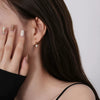 Wholesale S925 Sterling Silver Fourleaf Clover Earrings For Women Light Luxury Fashion Zircon
