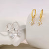 Wholesale S925 Sterling Silver Fourleaf Clover Earrings For Women Light Luxury Fashion Zircon