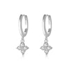 Wholesale S925 Sterling Silver Fourleaf Clover Earrings For Women Light Luxury Fashion Zircon