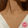 Wholesale S925 Sterling Silver Fourleaf Clover Pendant Necklace With Electroplating And O Chain Light Luxury And Exquisite Mini Flower Design