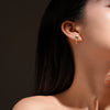 Wholesale S925 Sterling Silver Fourmang Star Women's Simple Allmatch Earrings With Electroplating Process