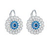 Wholesale S925 Sterling Silver French Fashion Elegant Microencrusted Zircon Sunflower Flowershaped Earrings For Women