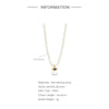Wholesale S925 Sterling Silver French Millet Pearl Choker With Devil's Eye Diamond For Ladies O Chain Geometric Style Electroplated