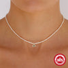 Wholesale S925 Sterling Silver French Millet Pearl Choker With Devil's Eye Diamond For Ladies O Chain Geometric Style Electroplated