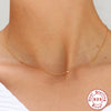 Wholesale S925 Sterling Silver French Retro Glossy Letter Diamond Embedded Initial Necklace With O Chain And Electroplating For Women