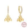 Wholesale S925 Sterling Silver Fun Bee Earrings With Ear Buckle Minimalist And Creative Trendy Ins Style For Women