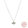 Wholesale S925 Sterling Silver Funny Insect Bee Geometric O Chain Necklace For Women With Electroplating Treatment
