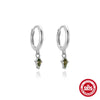 Wholesale S925 Sterling Silver Geometric Agate Lapis Lazuli Women's Elegant Luxury Earrings With Electroplating